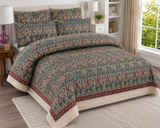 Teal Paisley