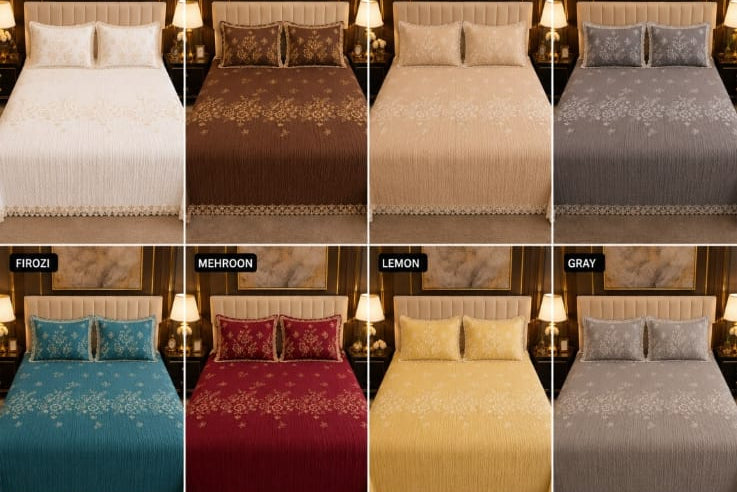 Embroidery Cotton Bedsheet